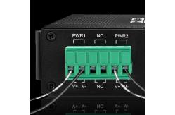 China Olycom Solar PoE Switch 4 Port DIN Rail Gigabit Unmanaged DC24V Input supplier