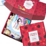 Custom Printing Fancy Colorful Design Flat Pack AttrActive Foldable Die Cut Snack PaPer Corrugated Shipping Boxes for sale