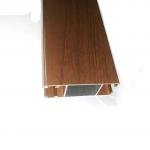 2.0mm Thickness 6063 Wood Grain Aluminium Profiles For Windows And Doors for sale