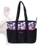 Multi Function Polyester Mommy Bag Portable Mummy Tote Dipper Bag for sale