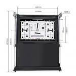 Electric Resolution Test Chart , Multi Test Charts Bracket T1422-4D Caster Design for sale
