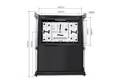 China Electric Resolution Test Chart , Multi Test Charts Bracket T1422-4D Caster Design supplier