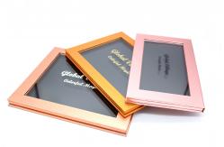 China Makeup Empty Magnetic Palette Refilling Light Golden Metalized With Mirror supplier