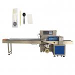 Pillow Carton Box Packing Machine 250mm 80bags/min Cutlery for sale