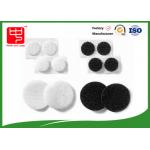 25 * 25mm Die Cutting Custom Patches Black / White Color for sale