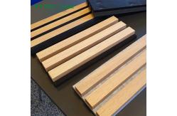 China Oak MDF Wood Polyester Felt Acoustic Wall Sound Insulation Panel with Melamine Finish supplier
