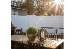 China White Vinyl Fence For Backyard And Garden Privacy Needs supplier