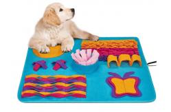 China Mechanical Wash Stress Release 23x27 Felt Snuffle Mat For Dogs supplier