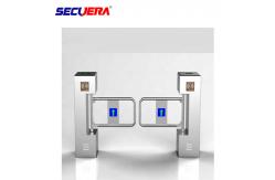 China Pedestrian Automatic Sliding Security Entrance Control Swing RFID Turnstile Barrier Gate supplier