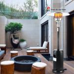 304 Stainless Steel Garden Gas Fire Pits Stand Up With Anti Tilt Switch