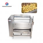 Tengsheng 1200KG/H Potato Washing And Peeling Machine Carrot Melon Sand Roller for sale