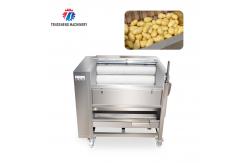 China Tengsheng 1200KG/H Potato Washing And Peeling Machine Carrot Melon Sand Roller supplier