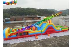 China Customized Interactive Inflatable Obstacle Course Game With Inflated Pool supplier