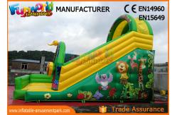 China Printed Inflatable Jungle Slide / Commercial Inflatable Bounce House supplier
