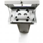 12.9 SPCC Floor Standing LCD Kiosk PC Stand Rotating Enclosure