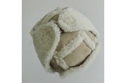 China Sheepskin Winter Real Fur Hats , Breathable Adults Sheep Wool Hat Plain Pattern supplier