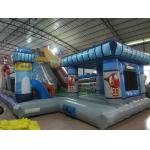 Waterproof Airplane Themed Inflatable Fun City For Children With CE EN14960 UL