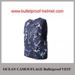 Wholesale Cheap China NIJ Army Ocean Camouflage Military Police Bulletproof Vest for sale