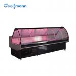 Butcher Shop Deli Display Refrigerator LED 346L Supermarket Meat Case Cooler for sale