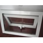 900x900mm Single Glazed Top Hung Awning Window UPVC Profile PVC Awning Glass Window