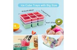 China BPA Free Silicone Ice Molds Reusable 6 Pieces Food Grade Practical supplier