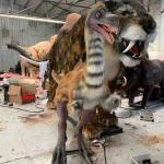 Lifelike Realistic Animatronic Dinosaur Amusement Park Limusaurus Model for sale