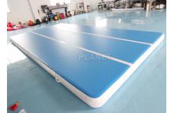 China Blue 6x3x0.2m Inflatable Air Track For Swimming Pool Floating Mat supplier