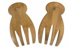 China Bamboo Salad Hand Bamboo Salad Server Set for wholesale and high quality supplier