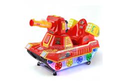 China Interactive Kiddie Amusement Rides Happy Train Crazy Tank With Bubble Gun supplier