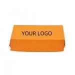 Eco-Friendly Clamshell Burger Box with Customized Design and Logo