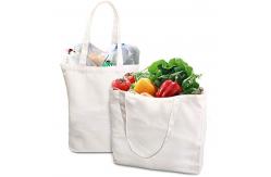 China Eco Friendly Printed Cotton Canvas Totes Bulk Bag With Double Handles supplier