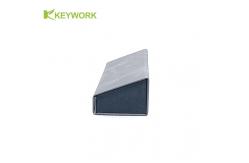 China Side-Trapezoid Tri Fold Metal Reading Optical Glasses Case Resit Compression Factory supplier