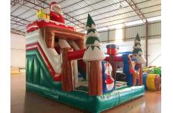 China Factory Christmas Santa Tree Inflatable Slides Castle Inflatable Bouncy House supplier