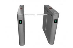 China Metro / Subway SS Drop Arm Turnstile Access Control With Infrared Photocell supplier