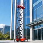 6m 10m 500kg Mobile Scissor Lifter Hydraulic Aerial Work Lifting Platform for sale