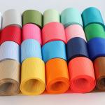 RPET Recycled Polyester Grosgrain Ribbon By The Yard GRS Certificate for sale