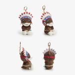 Cartoon Cotton Plush Toys , Duck Plush Doll Keyring pvc polyester Material for sale
