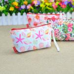 Biodegradable Printed Polyester Cosmetic Bag With Handle