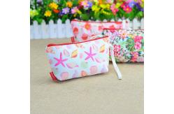 China Biodegradable Printed Polyester Cosmetic Bag With Handle supplier