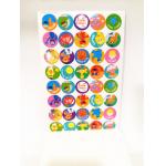 Round Kids Paper Sticker Book Printing , Personalized Stickers for sale