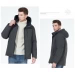 Dark Light Collided Casual Winter Jacket Business Casual Coat Two Faced