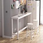 1.6m White Kitchen Bar Table Stool Set Melamine MFC With Metal  Legs for sale