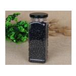 550ml Square Transparent Food - Grade PET Canister With Iron Screw Cap for sale