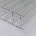 OEM Transparent 20mm Four Layer Plastic Polycarbonate Hollow Sheet Excellent Thermal Insulation And Impact Resistance for sale
