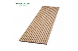 China MDF Polyester Fiber Acoustic Panels with Wood Texture Surface to Reduce Reverberation supplier