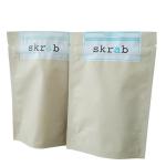 Stand Up Silver Foil Sachets with Doy Pack Design for Coffee Body Scrub Packaging for sale