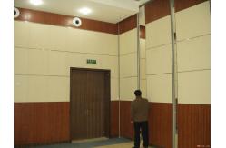 China Folding Movable Sliding Partition Walls / Hanging Room Dividers Auditorium Ceiling Materials supplier