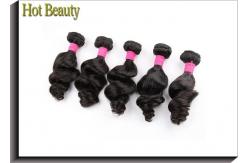 China 8 Inch Loose Wave Remi Unprocessed Human Hair Extensions No Any Split supplier