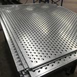 ASTM 6061 Polish Aluminum Sheet Perforated Plate Punching Hole PVC Coated For Fencing for sale