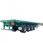 CIMC New 3-Axle Flatbed Skeleton Semi-Trailer Steel Container Truck with Wabco Brake System for sale